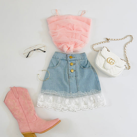 Ariel tulle tank top