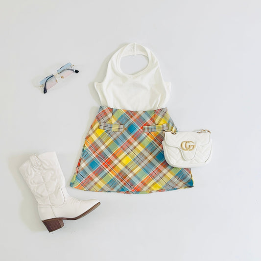 Laila plaid skirt