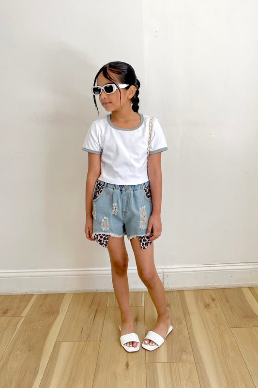 Brook cropped tee